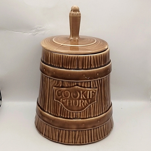 Vintage Mccoy Butter Churn Cookie Jar - Picture 1 of 9